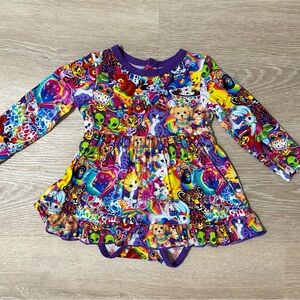Showstoppers Lisa Frank Girls Bodysuit Twirl Dress 12-18 Months
